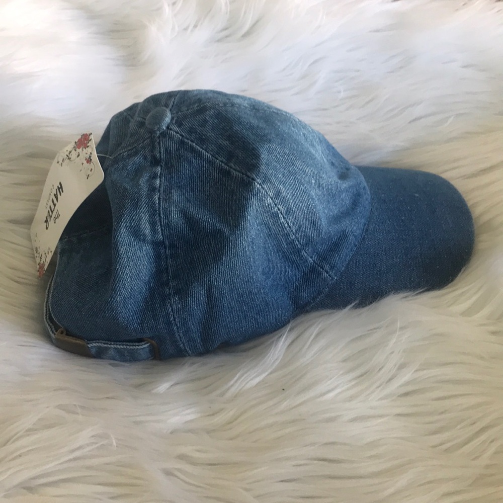 Denim wash baseball cap